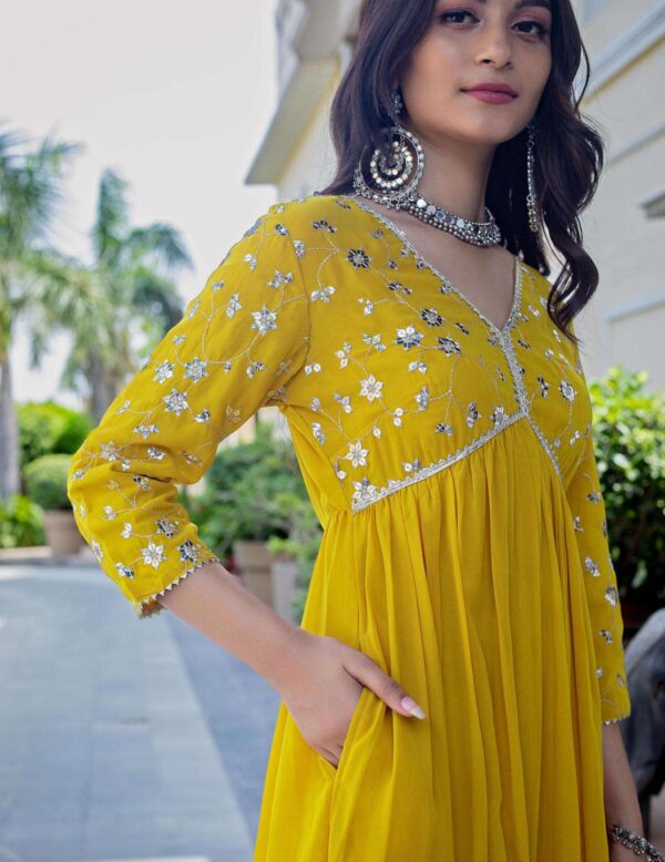 Cotton Printed Kurta with Coordinated Palazzo and Dupatta for Women(XXL) - Image 3